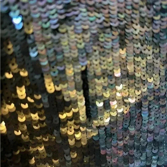 NWT Retrofete Michelle Sequined Colorbrock Crop Top - Picture 8 of 13